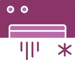 Air Conditioning Glyph Two Colour Icon vector