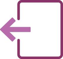 Exit Door Glyph Two Colour Icon vector