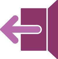 Logout Glyph Two Colour Icon vector