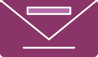 Envelope Glyph Two Colour Icon vector