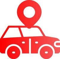 Car Location Creative Icon Design vector