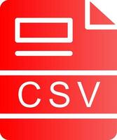 CSV Creative Icon Design vector