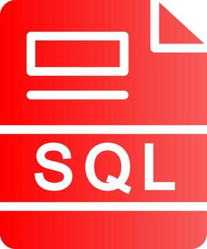 SQL Creative Icon Design vector