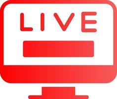 Live TV Creative Icon Design vector