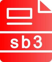 sb3 creativo icono diseño vector