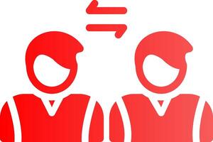 Social Distancing Creative Icon Design vector