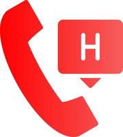 Emergency Call Creative Icon Design vector