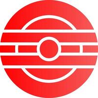 Glyph red Gradient Design vector