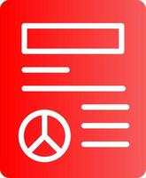 Peace Treaty Creative Icon Design vector