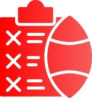 Glyph red Gradient Design vector