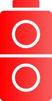 Glyph red Gradient Design vector