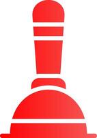 Glyph red Gradient Design vector