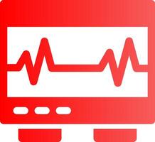 electrocardiograma creativo icono diseño vector