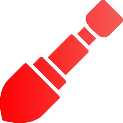 Glyph red Gradient Design