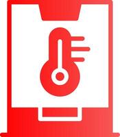 Smart Temperature Creative Icon Design vector