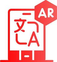 Ar Translation Creative Icon Design vector