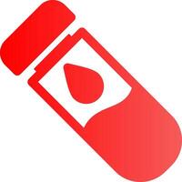 Glyph red Gradient Design vector