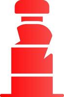 Plastic Bottle Creative Icon Design vector