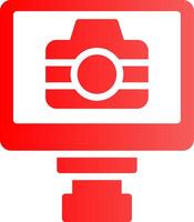 Lcd Camera Creative Icon Design vector