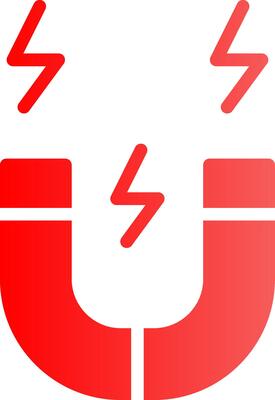 Glyph red Gradient Design