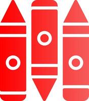 Glyph red Gradient Design vector