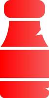 Glyph red Gradient Design vector