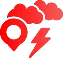 Storm Location Creative Icon Design vector
