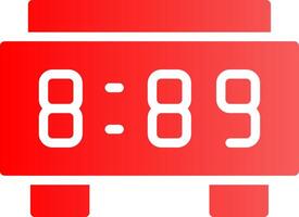 Digital Clock Creative Icon Design vector