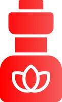 Glyph red Gradient Design vector