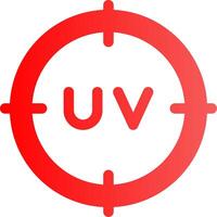Glyph red Gradient Design vector