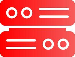 Glyph red Gradient Design vector
