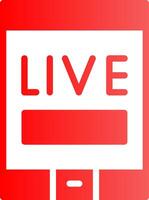 Live Stream Creative Icon Design vector