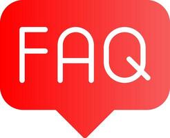 FAQ Creative Icon Design vector
