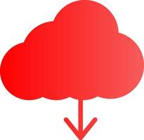 Cloud Download Creative Icon Design vector