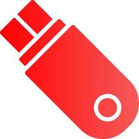 Glyph red Gradient Design vector