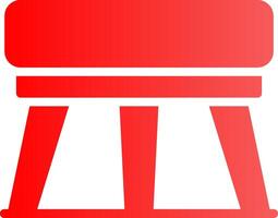 Stool Creative Icon Design vector