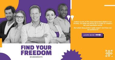 Human Rights And Freedom Campaign Facebook Ads Template