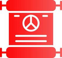 Peace Treaty Creative Icon Design vector