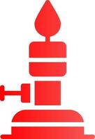 Bunsen Burner Creative Icon Design vector