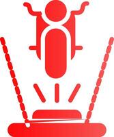 Ar Motorbike Riding Creative Icon Design vector