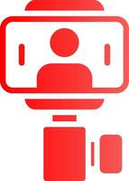 Selfie Stick Creative Icon Design vector