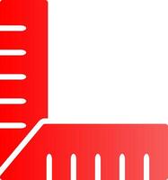 Glyph red Gradient Design vector