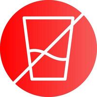Glyph red Gradient Design vector