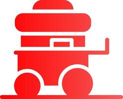 Food Cart Creative Icon Design vector