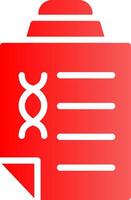 Glyph red Gradient Design vector