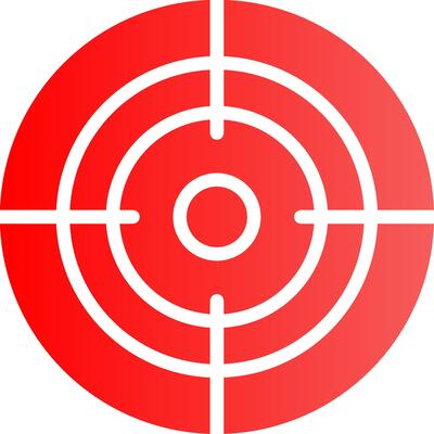 Glyph red Gradient Design