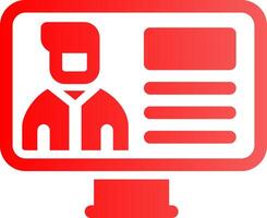 Online Lecture Creative Icon Design vector