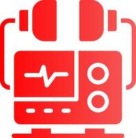 Defibrillator Creative Icon Design vector