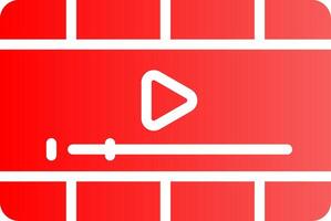 Video Player Creative Icon Design vector