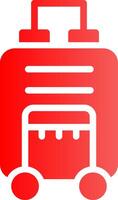 Glyph red Gradient Design vector